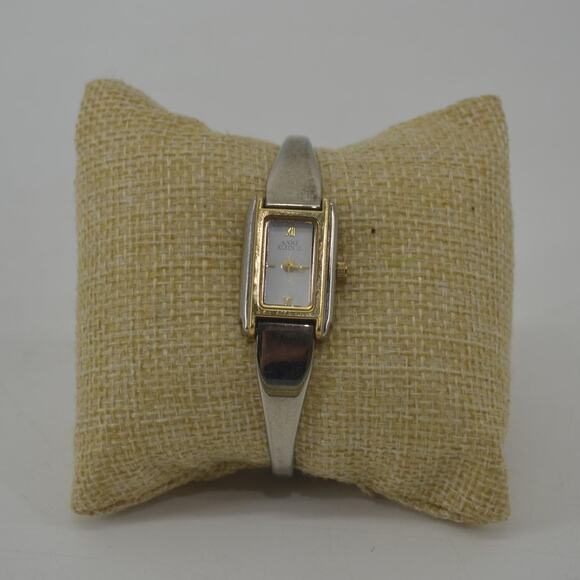Vtg Anne Klein II White Face Silver Grandmacore Watch Analog - Picture 2 of 12